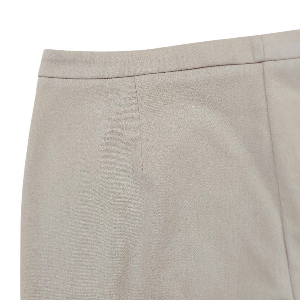 Zara Trousers Womens Large Beige High Rise Flare Leg Stretch Work Office - Picture 5 of 12